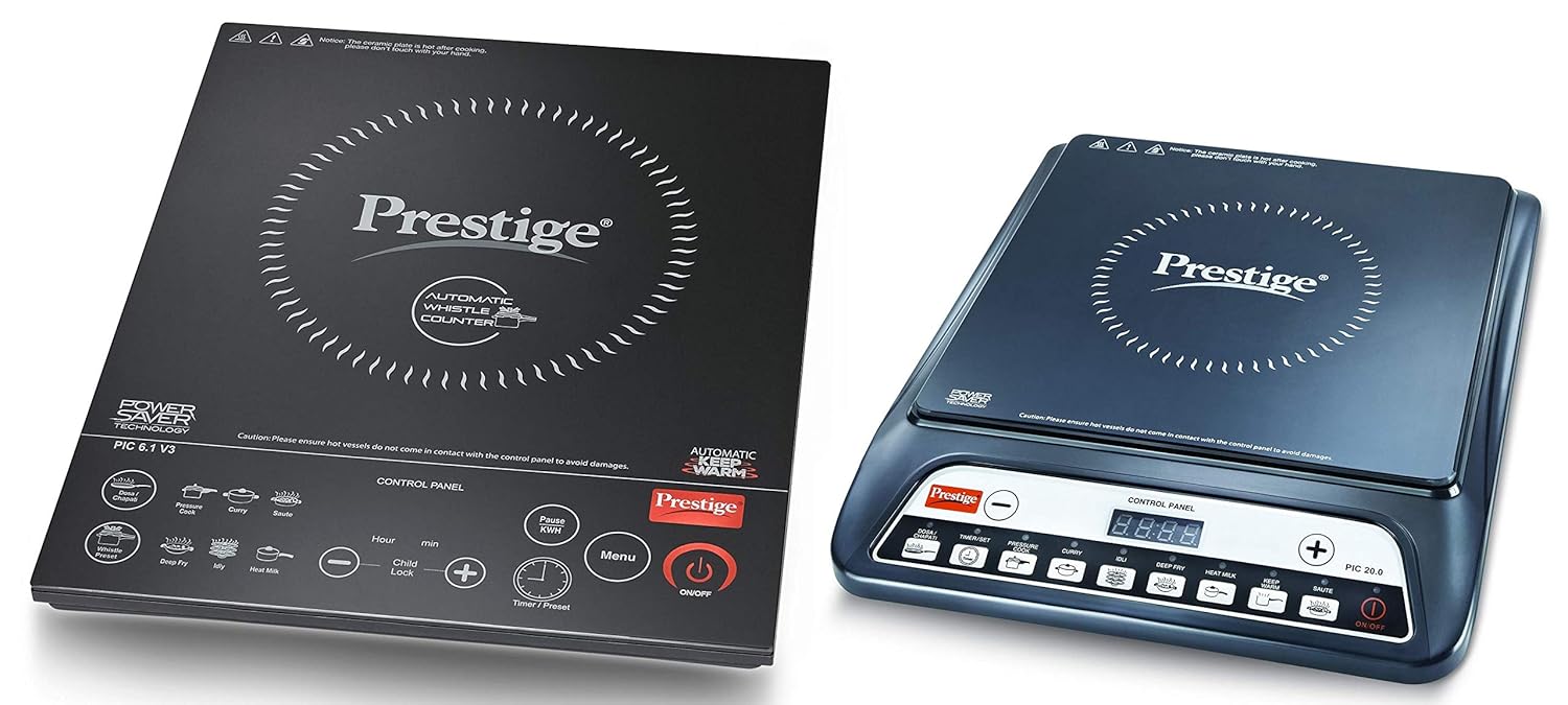 Buy Prestige PIC 20 1200 Watt Induction Cooktop with Push Button (Black