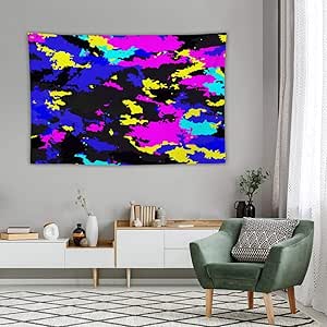 Desconocido Tapiz para Colgar en la Pared, diseño de Camuflaje neón