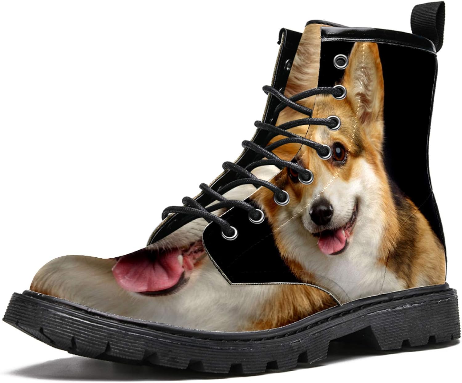 MAPOLO Boots for Women Cute Welsh Pembroke Dog Print Fashion