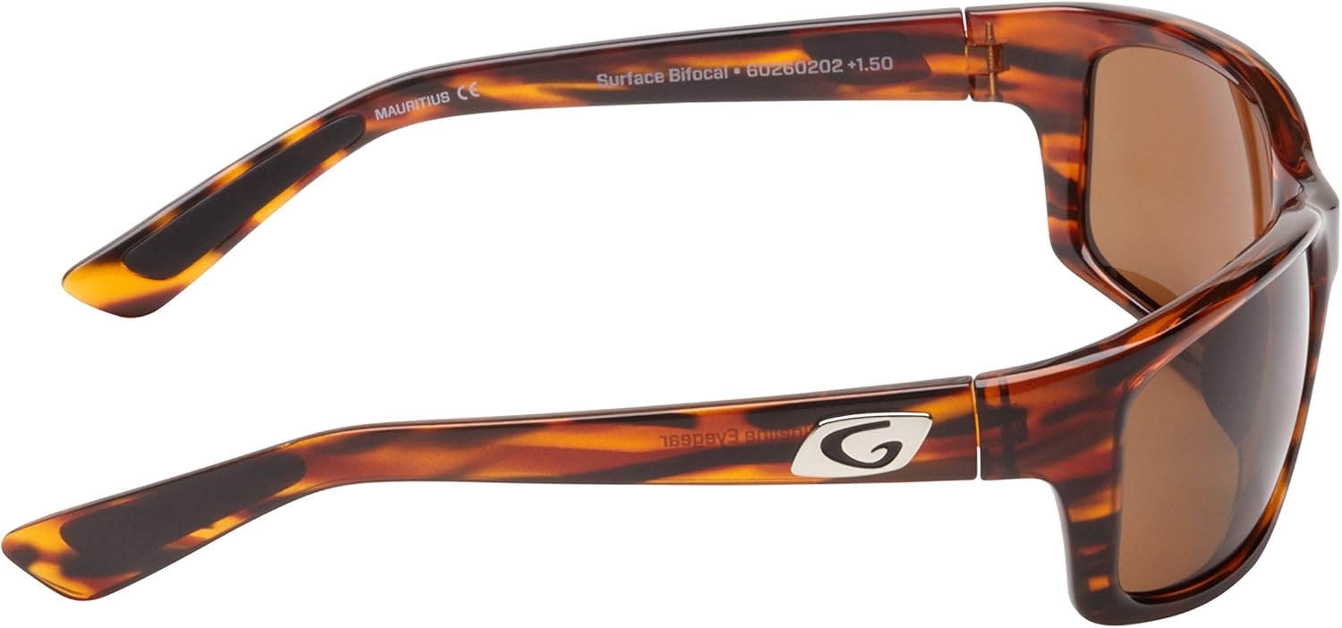 Guideline Eyegear Surface Polarized Bifocal Sunglasses with Freestone Brown Lens