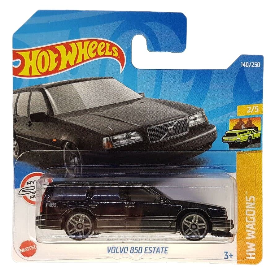 Hot Wheels - Volvo 850 Estate - HW Wagons 2/5 - HCX36 - Short Card - Black - Ryu's Rides - Mattel 2022