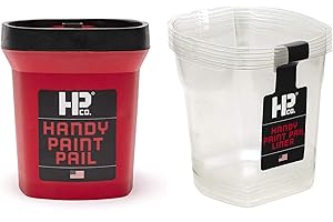 Bercom 2500-CT Handy Paint Pail with 6 Packs of Paint Pail Liners BER-2520-CT