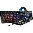 Smart Gear Rainbow Mechanical Gaming Keyboard and Mouse and Headphones Combo, Smart Gear PC Gaming Bundle (STG-6677-KB)