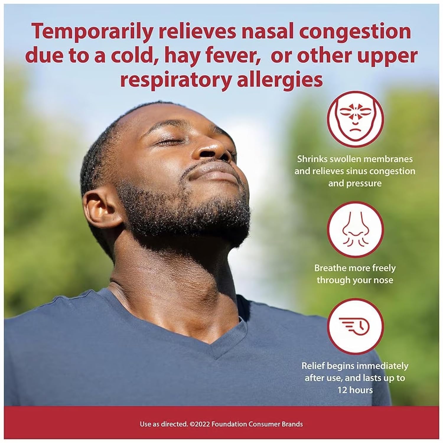 Dristan 12-Hour Nasal Spray 0.50 oz (Pack of 8)