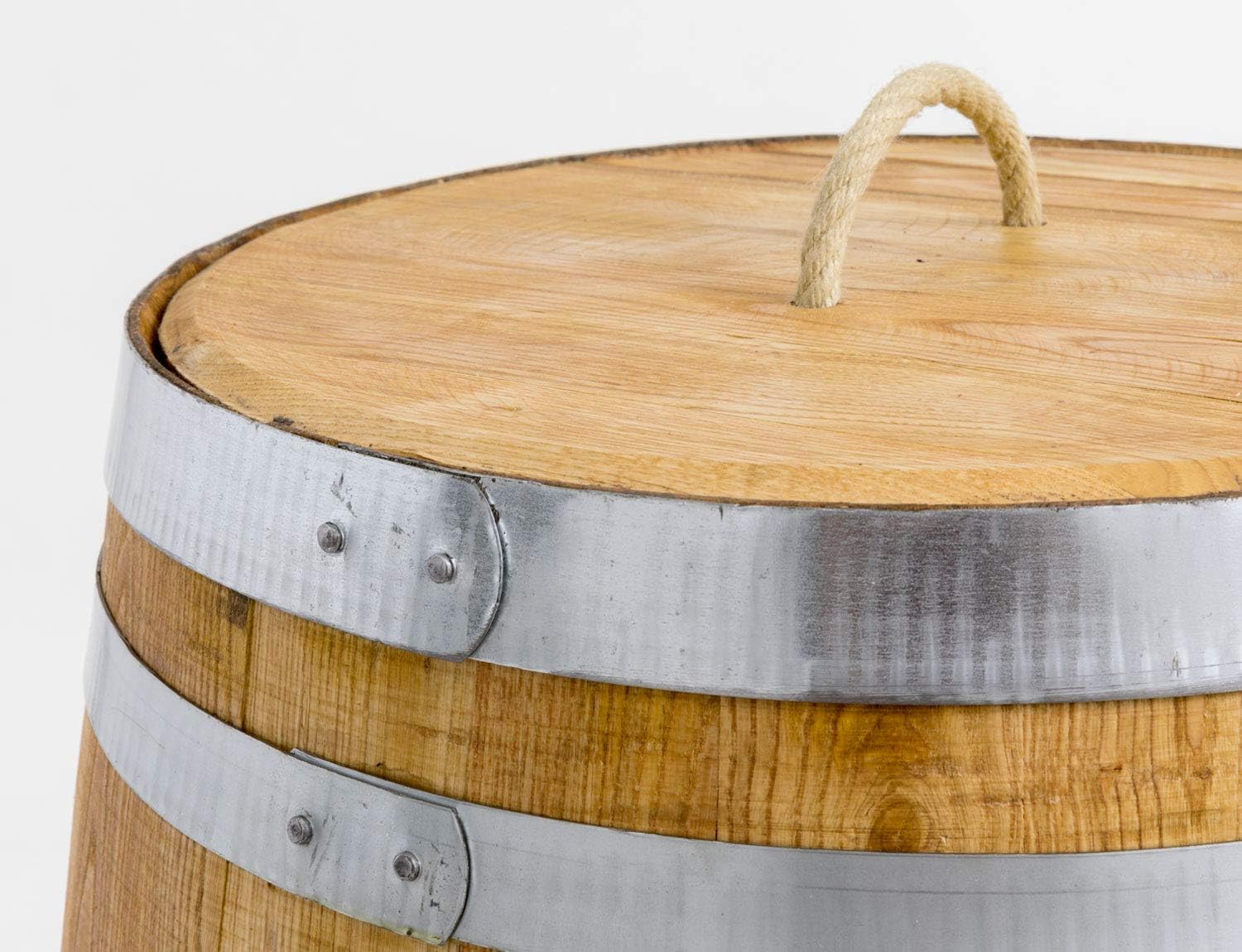 Temesso Depósito para Agua de Lluvia con Tapa, Barril de Madera ...