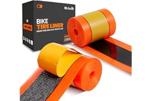 CNCLOL CNC Bike Tire Liners,Road Bike Puncture Proof Tire Liner,Mountain Bicycle Inner Tube Flat Protector-Self Adhesive Compatible with 18 20 24 26 27.5 28 29 MTB Tires and Road/Gravel Bike 700c Tires.