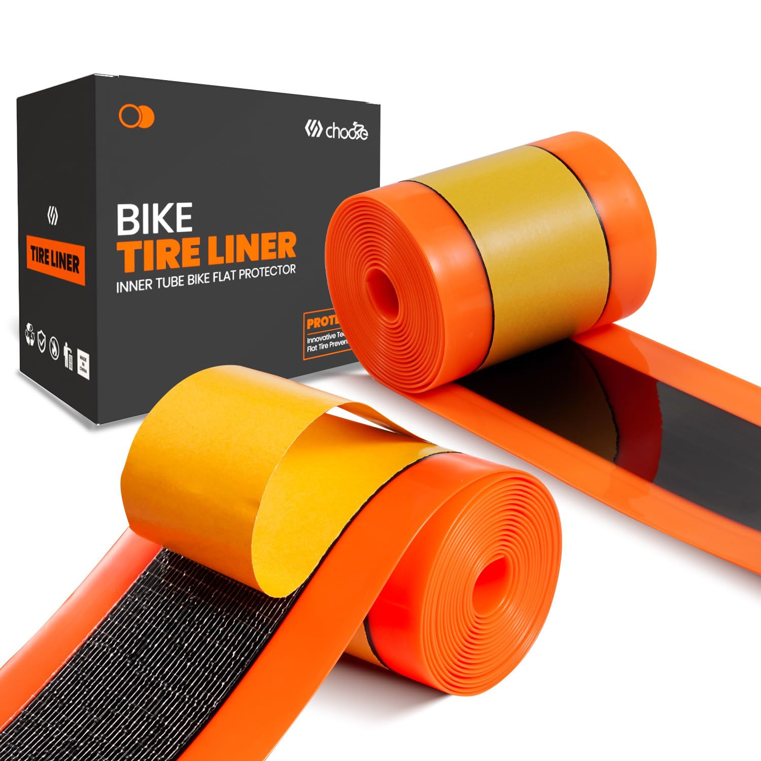 Photo 1 of CNC Bike Tire Liners,Mountain Bike Puncture Proof Tire Liner?Width 80mm?,Bicycle Inner Tube Flat Protector-Self Adhesive Compatible with 16/20/24/26/27.5/29 x 4.0 MTB Tires.