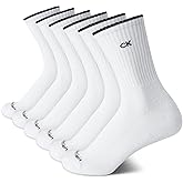 Calvin Klein Women's Socks - Cushion Athletic Crew Socks (6 Pack)
