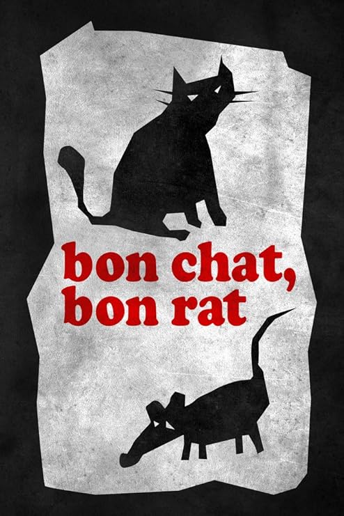 Amazon Com Bon Chat Bon Rat Tit For Tat Vintage Illustration Cat Poster Funny Wall Posters Kitten Posters For Wall Funny Cat Poster Inspirational Cat Poster Cool Wall Decor Art Print Poster 12x18