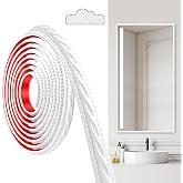 JUNART PVC Moldings Trim, 300cm&times;2cm, Peel and Stick Self-Adhesive, Coving for Ceilings, Wall Moldings for Wall Edge, Mirror Frames, Ceiling, Skirting Boards, Cabinet(White)