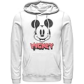 Disney Men's Mickey & Friends Mickey Mouse Retro Headshot Pull Over Hoodie