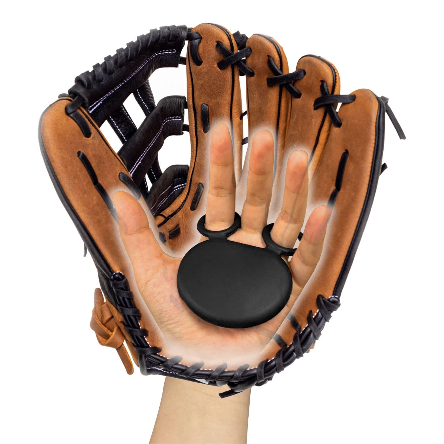 Photo 1 of FEYRUN Baseball Softball Glove Sting Pad Pro Hand Protector with Air Buffering, Shock Stop Palm Pad Fits Left or Right Hand