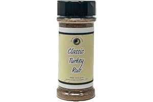 JUNE MOON SPICE COMPANY Premium | Classic TURKEY Rub | Large Shaker | Calorie Free | Fat Free | Saturated Fat Free | Cholesterol Free | Sugar Free | Crafted in Small Batches with Farm Fresh Herbs for Premium Flavor and Zest