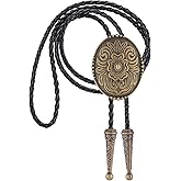 GelConnie Floral Bolo Tie for Men Womens Bolo Tie Necklace Native American Black Men's Bolo Ties Western Cowboy Bolero Ties