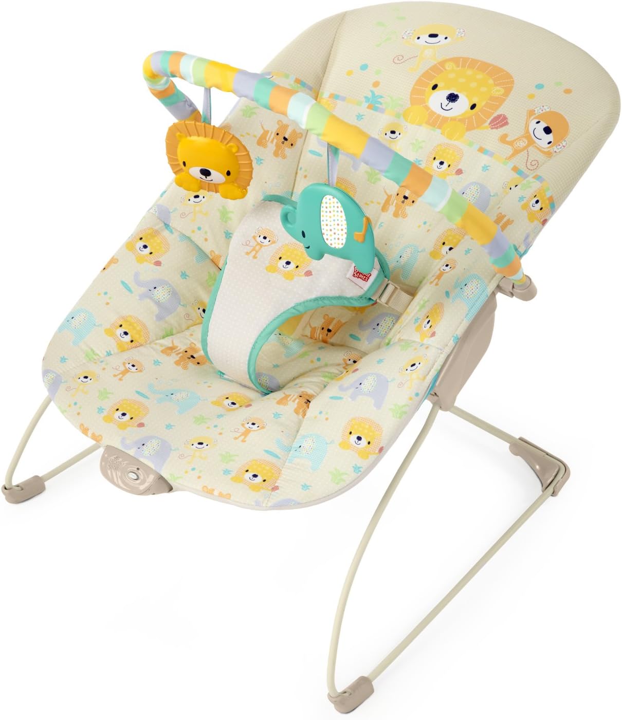 bright starts bouncer pretty pink safari