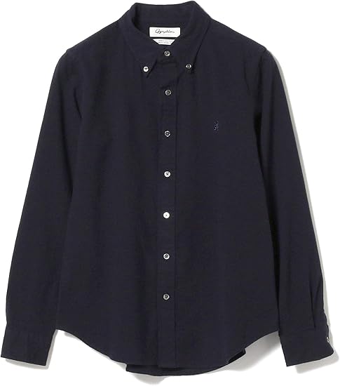 Amazon レイビームス Gymphlex ジムフレックス シャツ ブラウス ビエラ 起毛 無地シャツ レディース ネイビー 12 シャツ ブラウス 通販