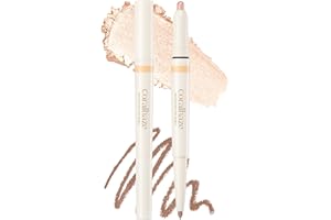 CORALHAZE Idol AEGYO-SAL Maker 01 Champagne Beige, 2-in-1 Under-Eye Highlighter and Contour Liner for Bright, Voluminous Eyes, Long-Lasting, Smudge-Proof Shimmer Stick with Natural Glow, Korean Beauty