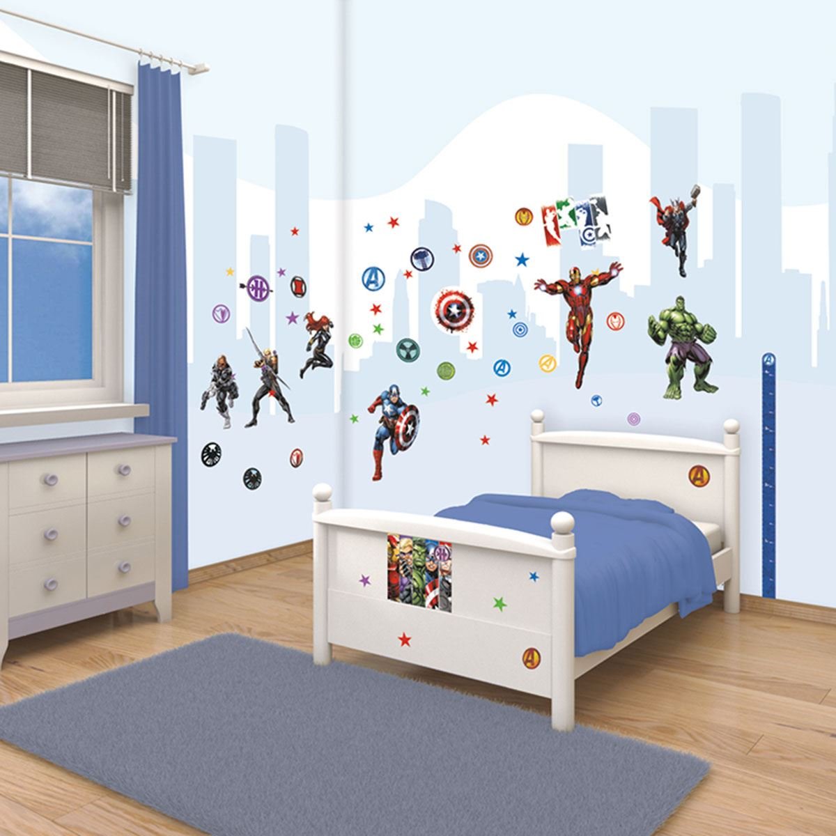 Amazon Com Walltastic Marvel Avengers Room Decor Wall