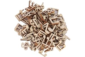 Wooden Music Note Mixed Decorative, 2cm Decorative Music Note 100 Pcs Wooden Music Note Mixed Decorative 2cm Note Clip for De