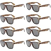 Pibupibu Neon Colors Party Favor Supplies Unisex Sunglasses Pack of 8