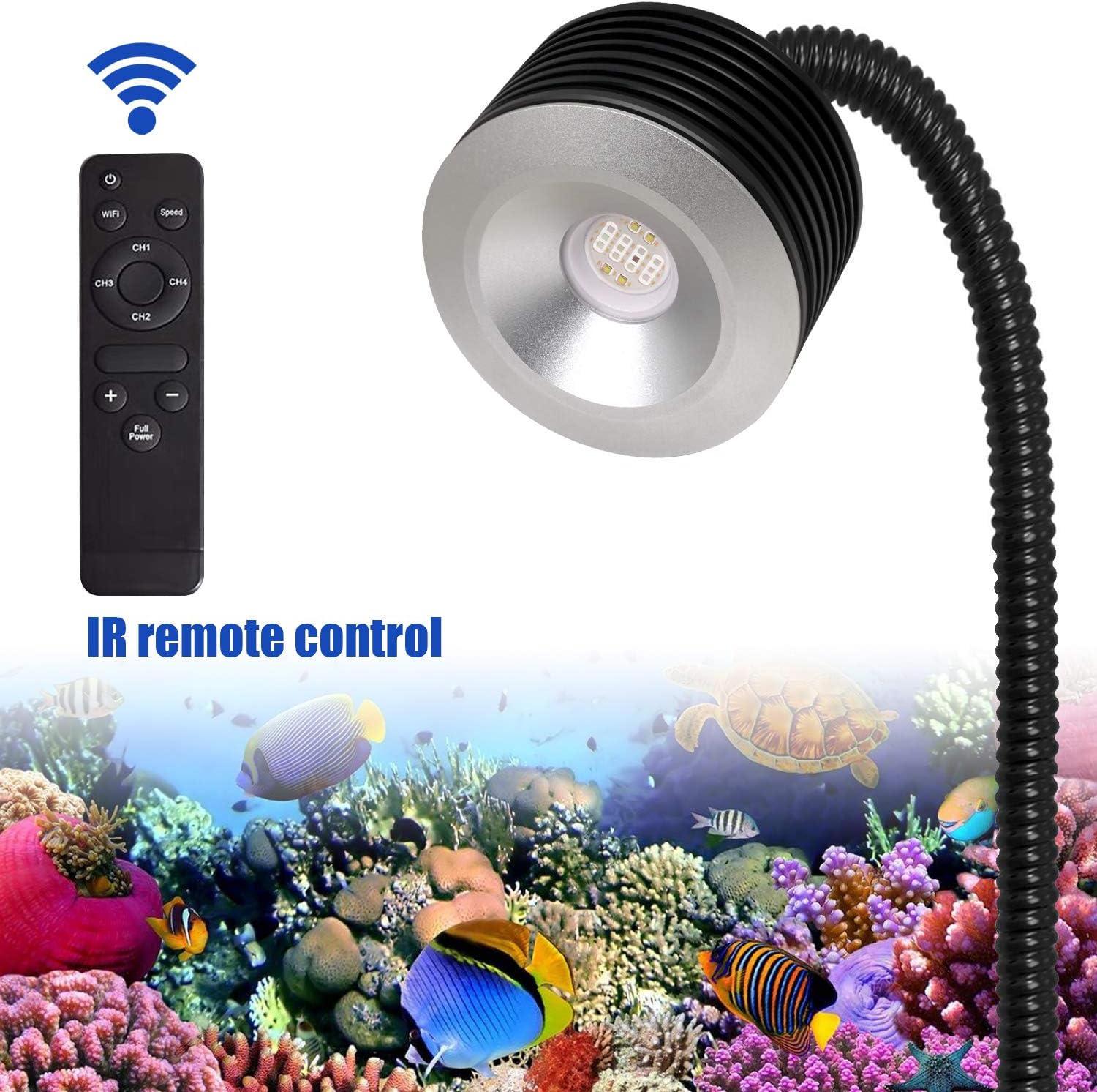 LED Aquarium Lights Nano Coral Reef Tank Light for Marine Water Full Spectrum Remote Control