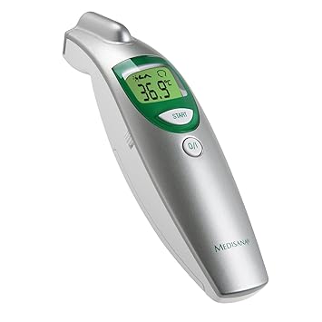 Medisana FTN digitales 6in1 Infrarot-Fieberthermometer 76120, mit visuellem Fieberalarm, schnelle und präzise Messung von Kör