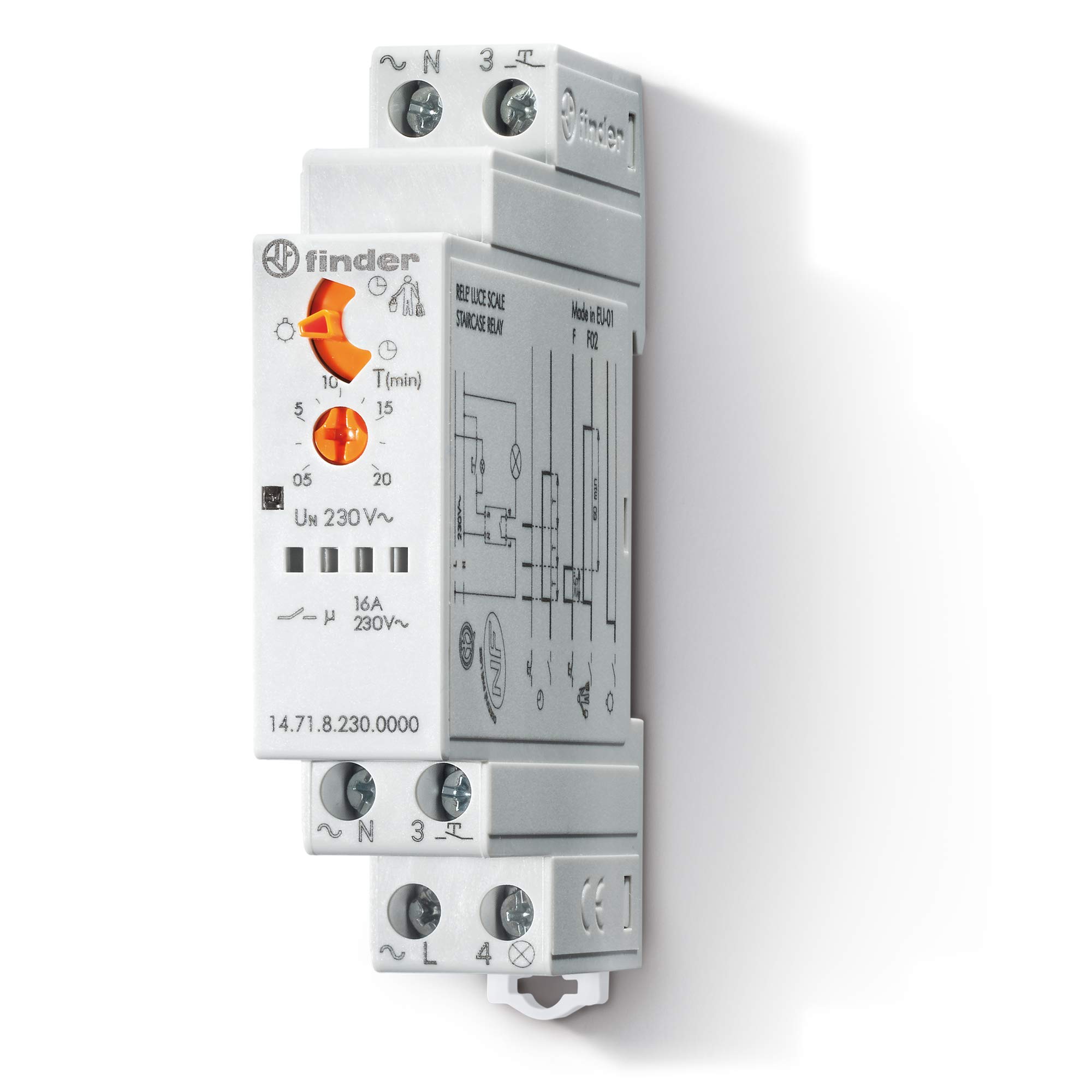 Finder 147182300000PAS Staircase Timer 1 NO 16 A 20 mn
