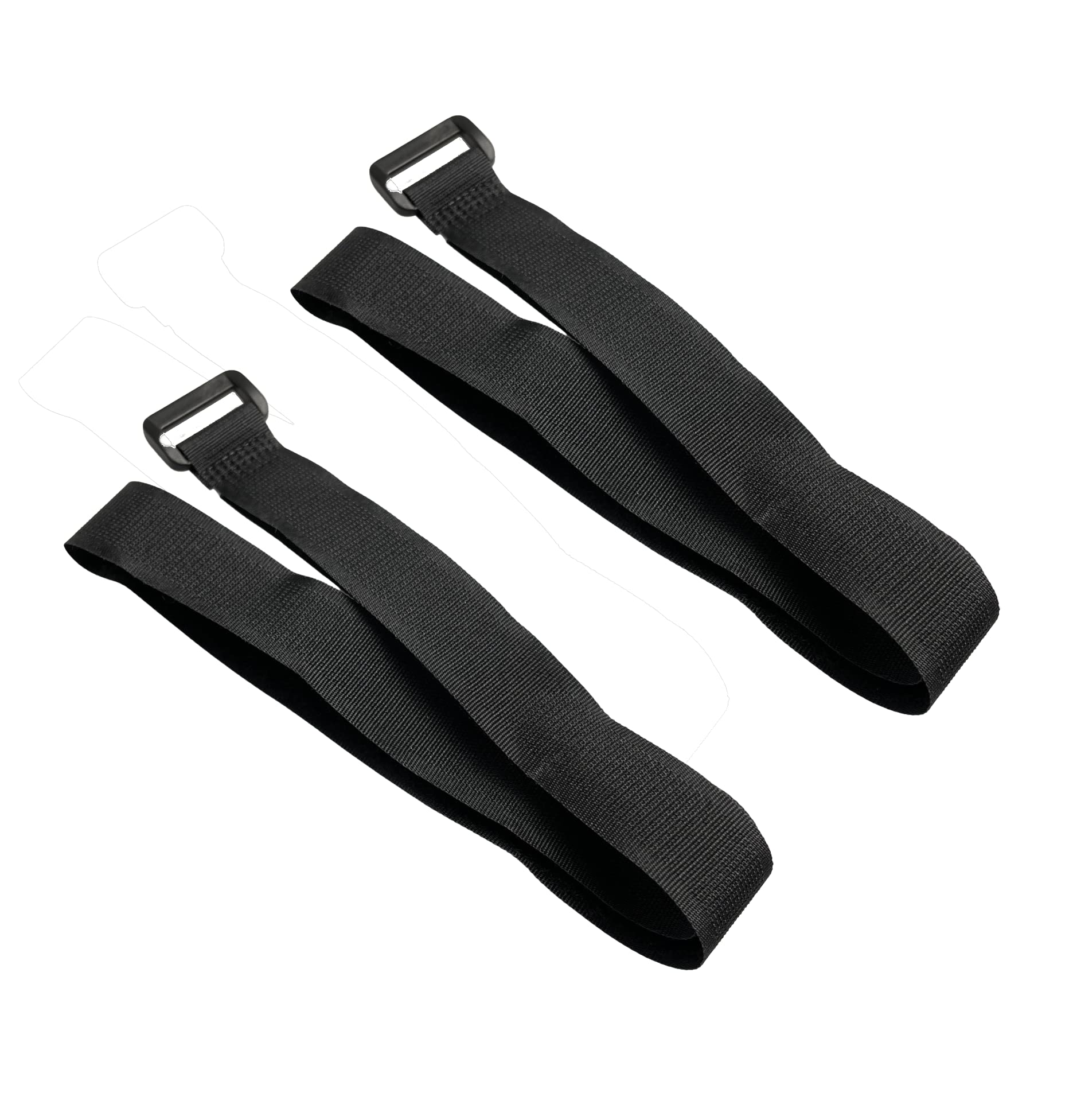 Alfatex® by Velcro® Brand strapping Cable Ties with buckle Band luggage Strap Black 3cmx120cm x2