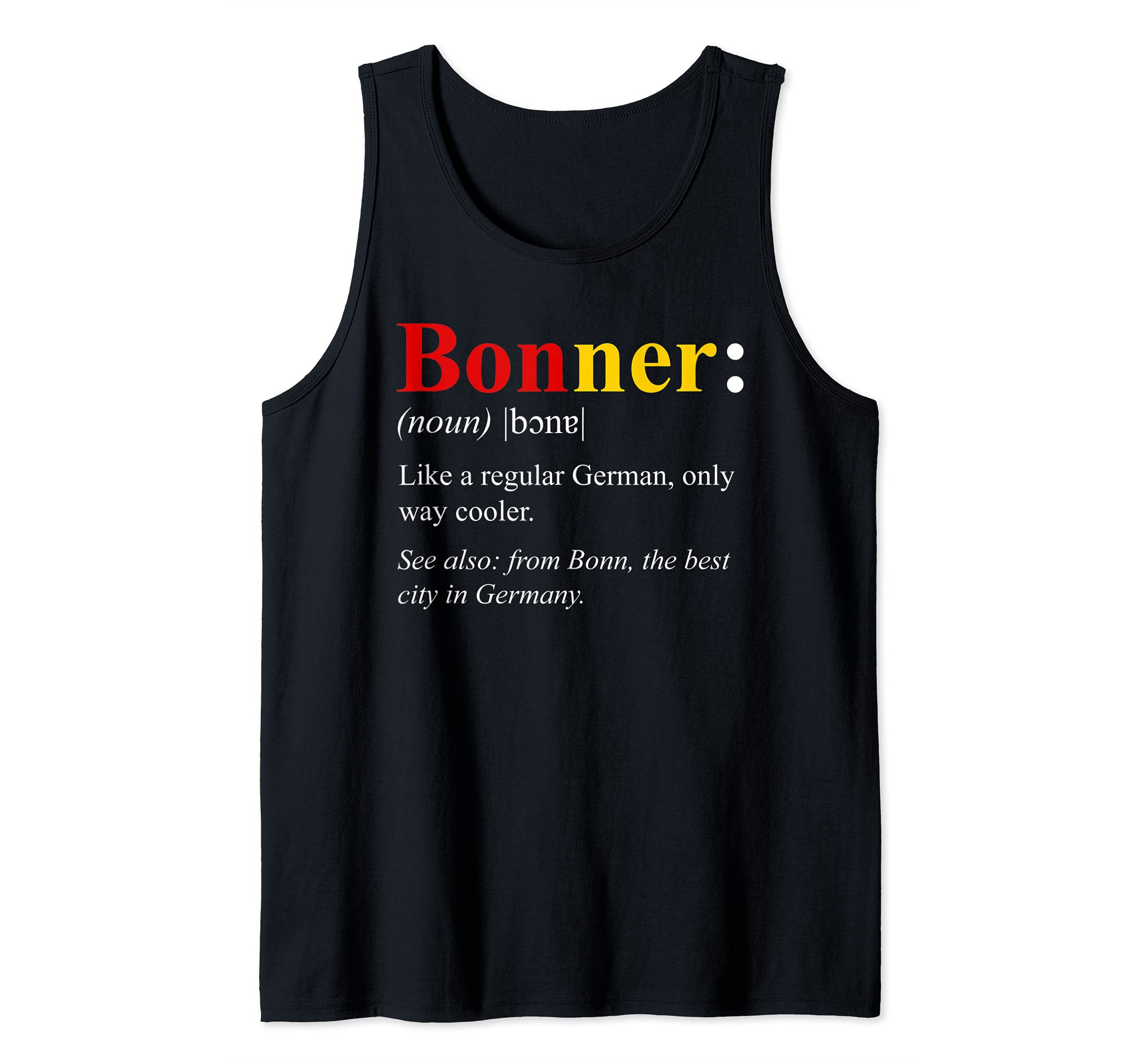 Germany Flag Bonn Design - Bonner Definition Tank Top