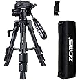Mini Tripod for Camera,Zomei Travel Table Tripod with 3-Way Pan/Tilt Head 1/4 inches Quick Release Plate and Bag for DSLR Camera Tripod Carrying Bag