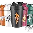 JEELA SPORTS 5 PACK Protein Shaker Bottles for Protein Mixes -20 OZ- Dishwasher Safe Shaker Cups for Protein Shakes - Shaker Cup for Blender Protein Shaker Bottle for Shakes Protein Shake Blender