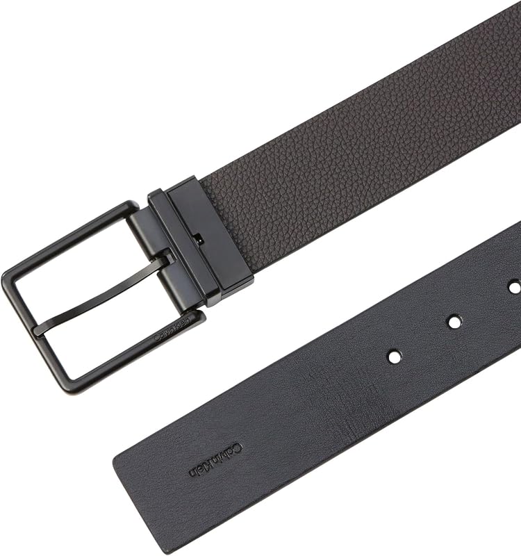 Men'sWarmth Boucle lisse 40 mm Adj/Re LV04D7118GCeintures, Noir, 115