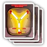 3 Pcs Flux Capacitor Sticker Sarcastic Motivational Sayings Humorous Quote Vinyl Decal for Kindle Laptop Water Bottle Phone Hard Hat Sticker 3 inch