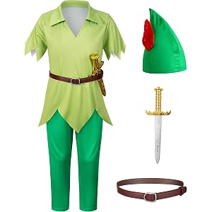 Kids Costume for Boys Shirt Pants Accessories Set Halloween Cosplay