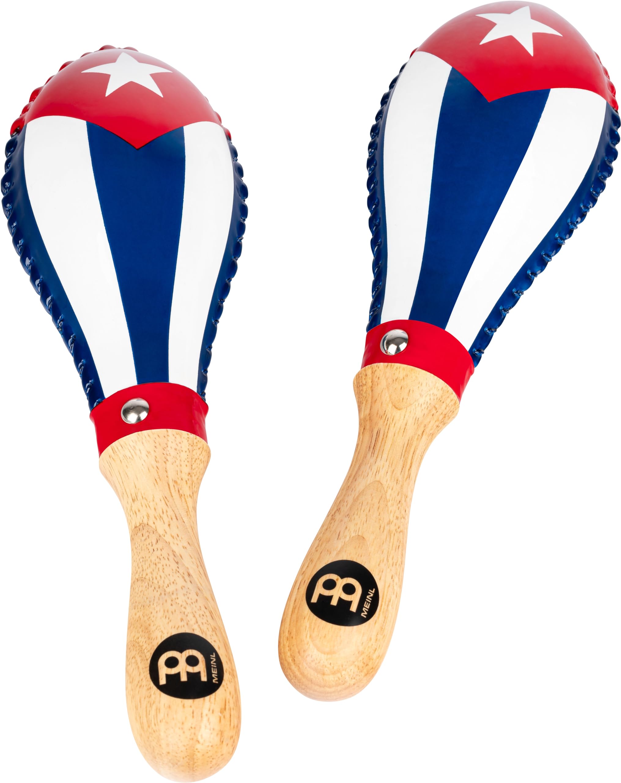 Meinl Percussion Rawhide Maracas Shaker - 2 Traditional Musical Instruments with Warm Sound - Rawhide/Wood, Multicolored (MSM3CU)