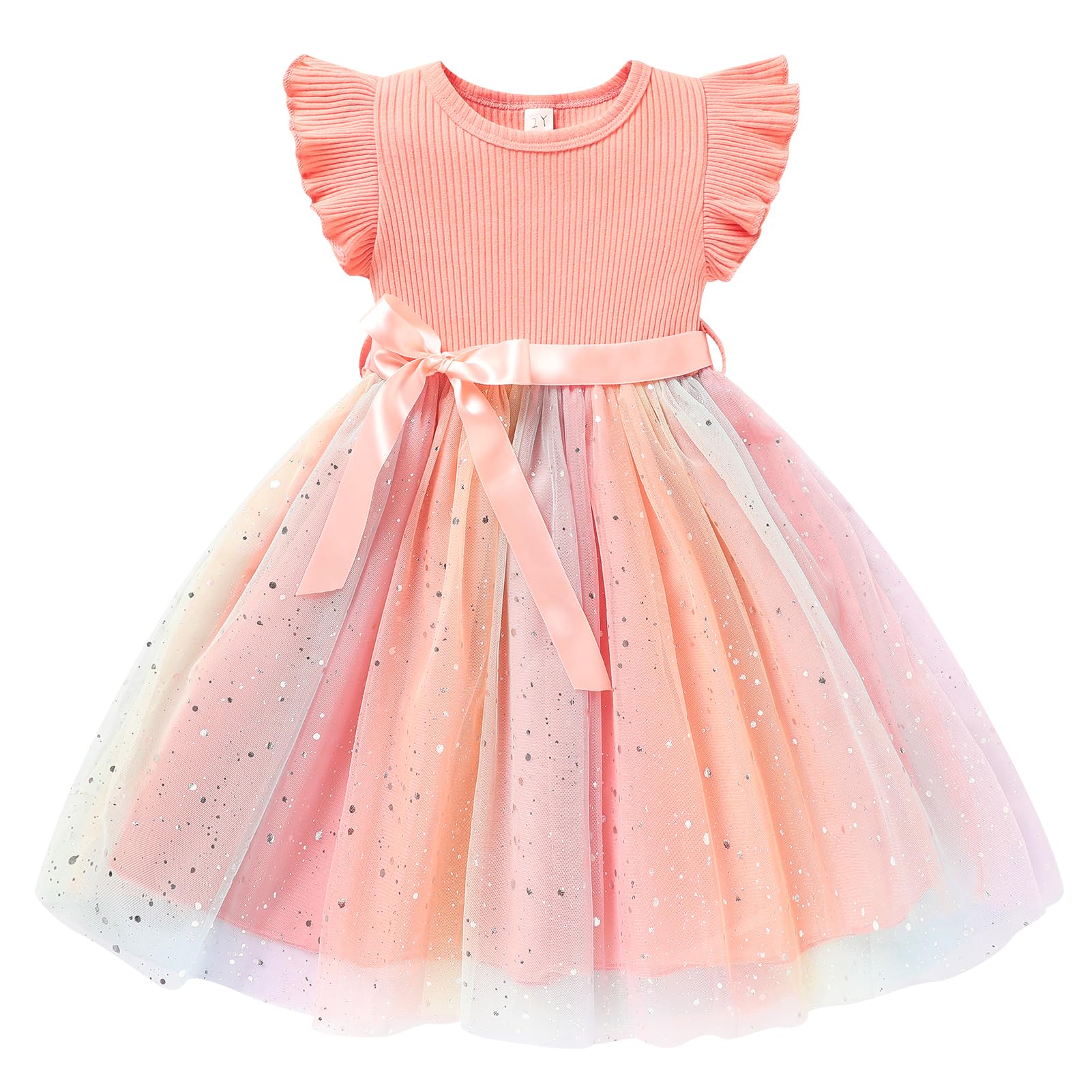 Sinhoon Toddler Girl Tulle Dress Summer Ruffle