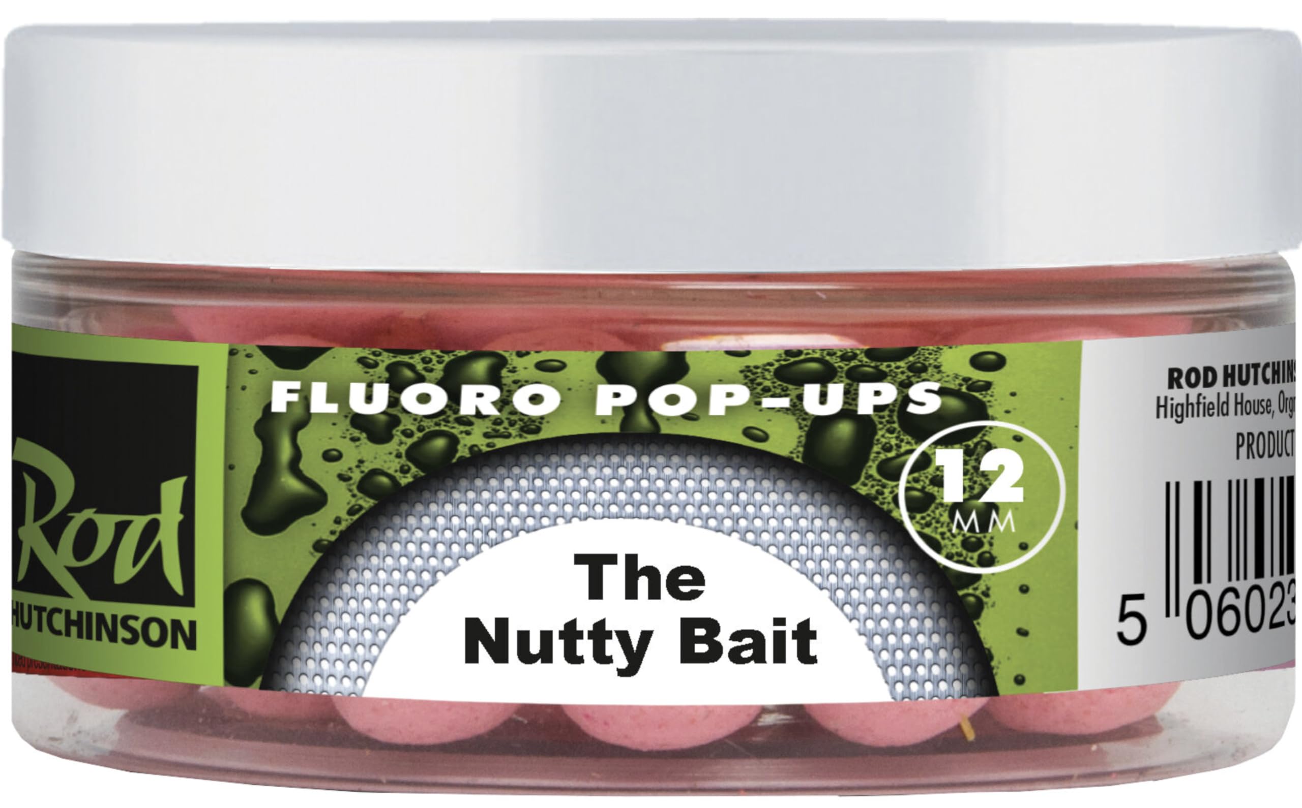 Nutty Bait 12mm fluro Pop-up Pink Rod Hutchinson Fishing Bait