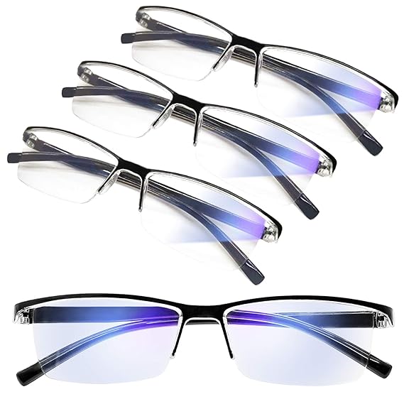 Buy WEMOOTANTS 4 Pack Blue Light Blocking Reading Glasses 3.5 Women Men
