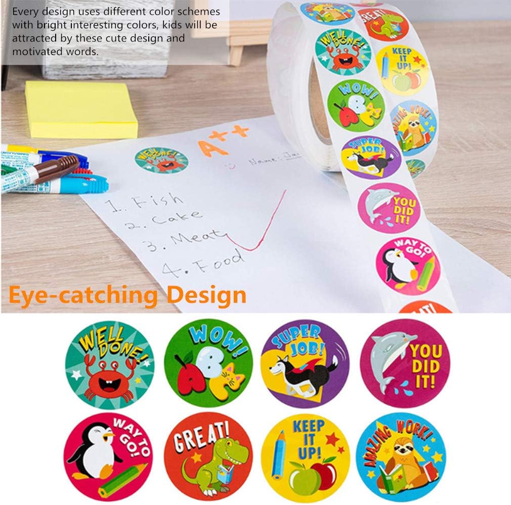 RuiChy Reward Stickers for Teachers, 500 Pcs Animals Stickers for Kids ...