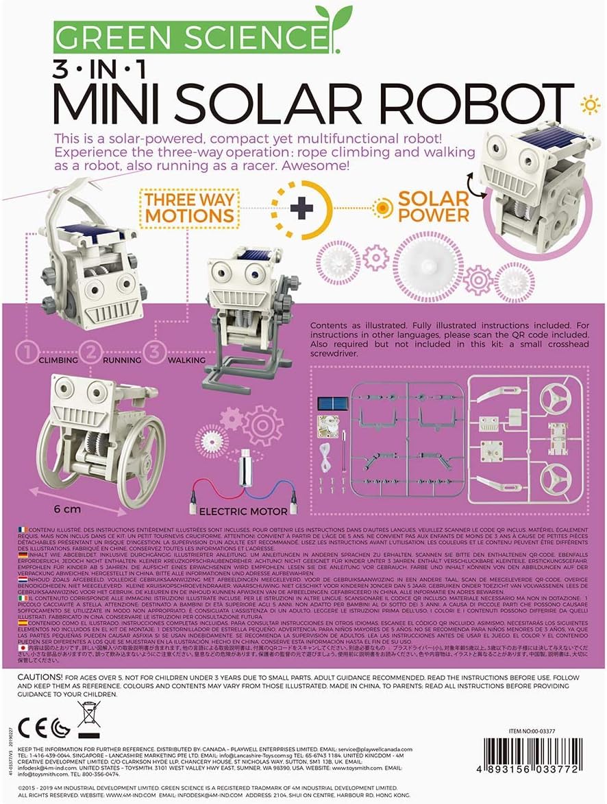3 in 1 mini solar robot