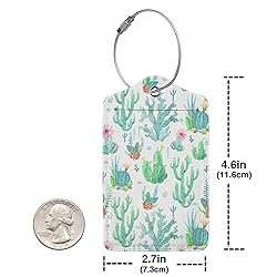Docsckus 1 PCS PU Leahter Luggage Tag with