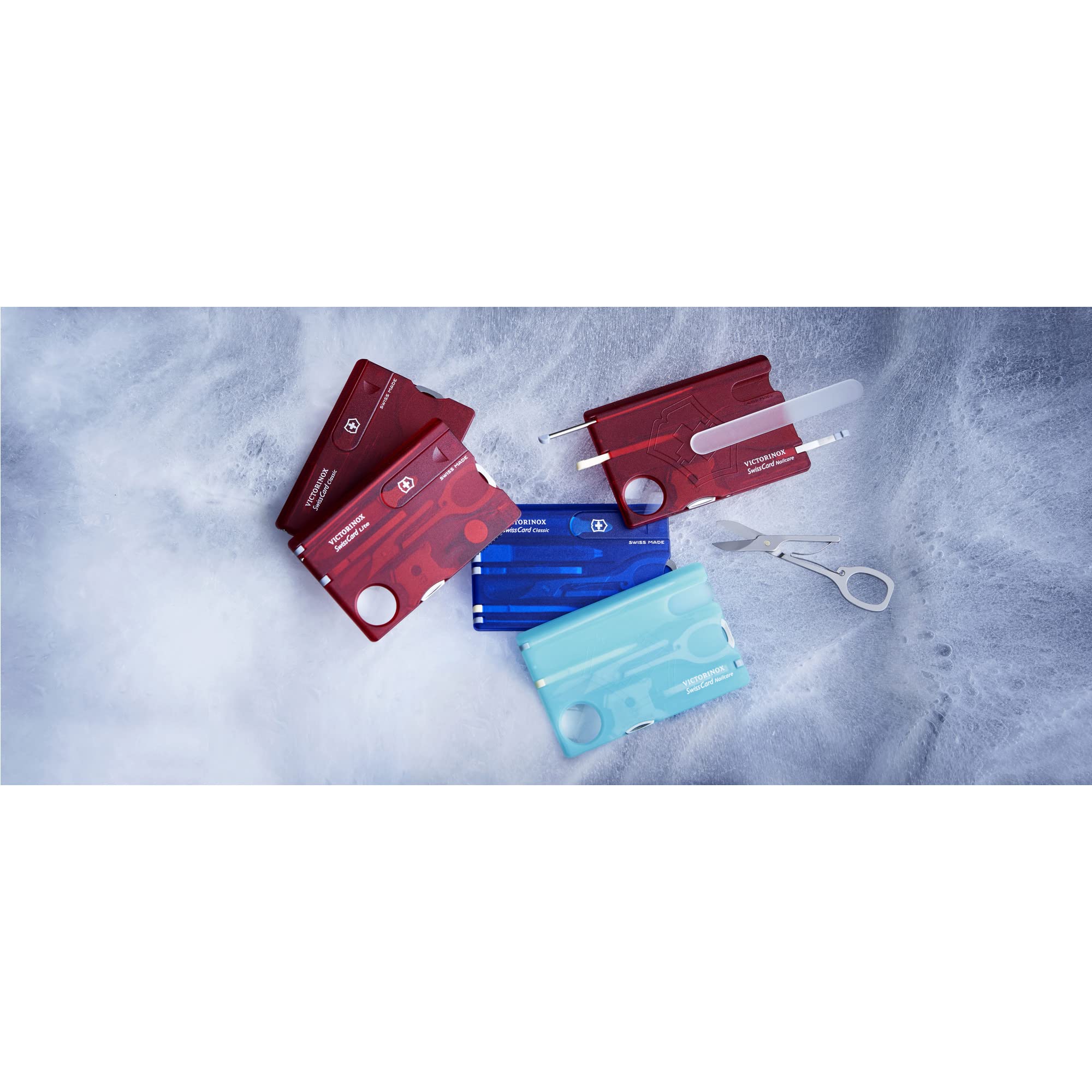 Victorinox Multitool Card, Swiss Card Classic, Taschenmesser in Kreditkartenformat, Multitool-Werkzeug, 10 Funktionen, Spitzklinge, Schere 4