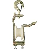 Heavy Duty Cable Pulley Bracket, Low Voltage & Network Cable Installation Pulley for Electrical, Comes with Steel Bracket & Nylon Wheel, Coax Cables-Smooth Installation, Swivel Snap Hook, 2T