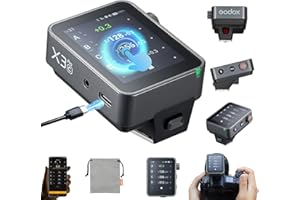 Godox X3 Pro C X3Pro C TTL Wireless GODOX Trigger for Canon, 2.4'' LCD Touchscreen,Built-in 2930mAh Li-ion Battery,2.4GHz Wireless X System with 3 Pro Shooting Modes,APP Support,USB-C Fast Charging