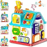 Toddler Toys for 1 Year Old Girl & Boy Gifts, Christmas &1st Birthday Gifts Toys for Ages 0-2, 20-in-1 Musical Learning House Baby Toys 6-12 12-18 Months, Montessori Sensory Toys for Toddlers 1-3