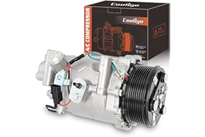 COOLIGO CO 4920AC AC Compressor with Clutch Compatible for Honda Civic 2012-2015,CR-V 2007-2014, Acura RDX 2007-2012, with A/C Clutch, AC Compressor, Replaces 38810RWCA01, 38810RZYA01, 38924R