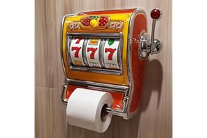 Slot Machine Toilet Roll Holder,Retro Arcade-Style Toilet Roll Holder,Novelty Toilet Roll Holder with Hilarious Design,Fun Sl