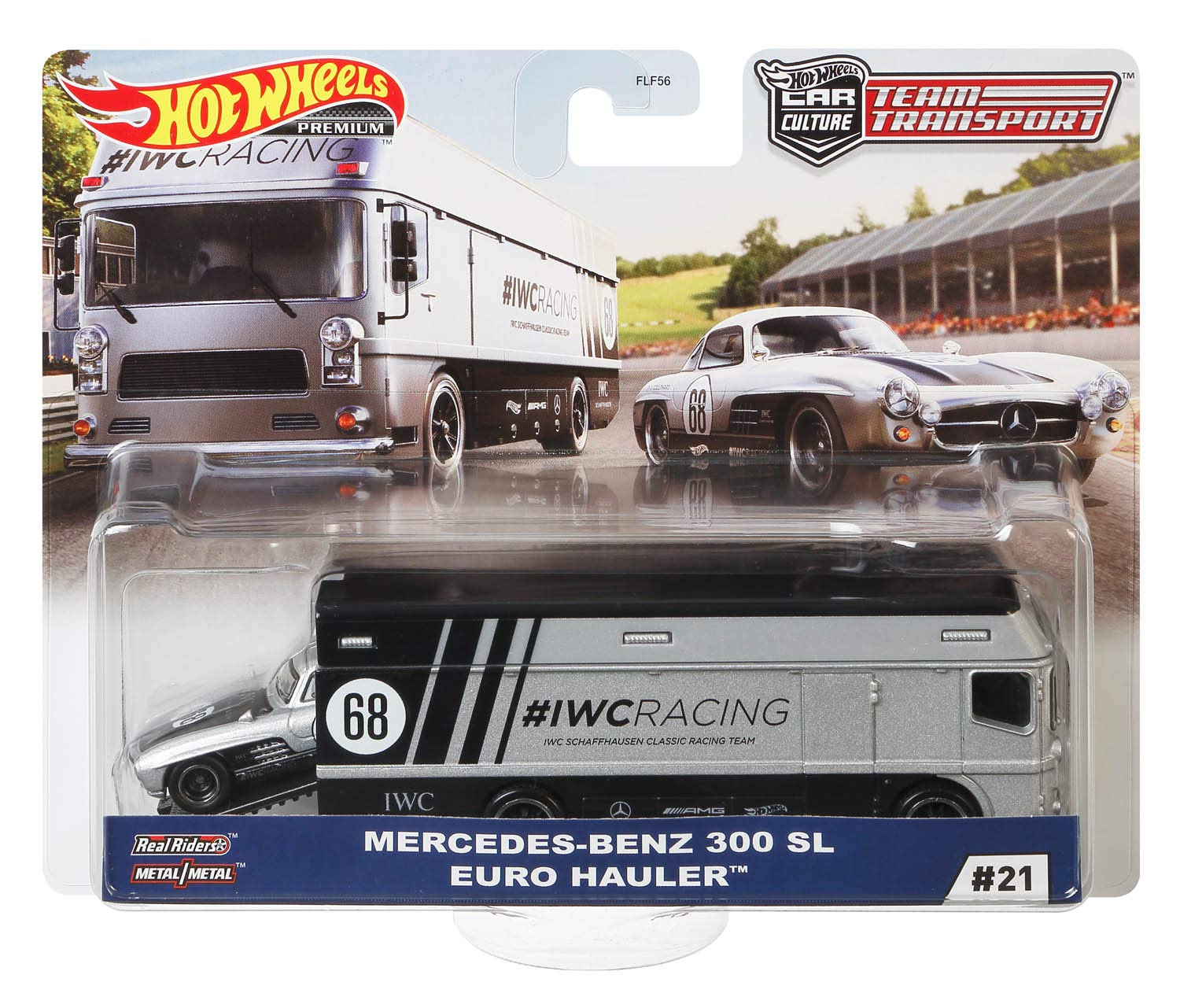 Hot Wheels GJT43 Car Culture Team Transport Mercedes-Benz 300 SL Euro Hauler #21