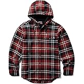 Wolverine Mens Bucksaw Hooded Flannel Shirt Jac