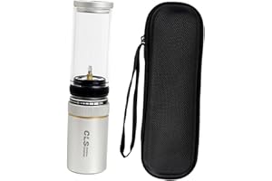 Outdoor Gas Tank Lamp, Camping Light, Windproof Tent Gas Lantern, Camping Gas Lamp for BBQ, Picnic, Camping, Trekking(Silver 